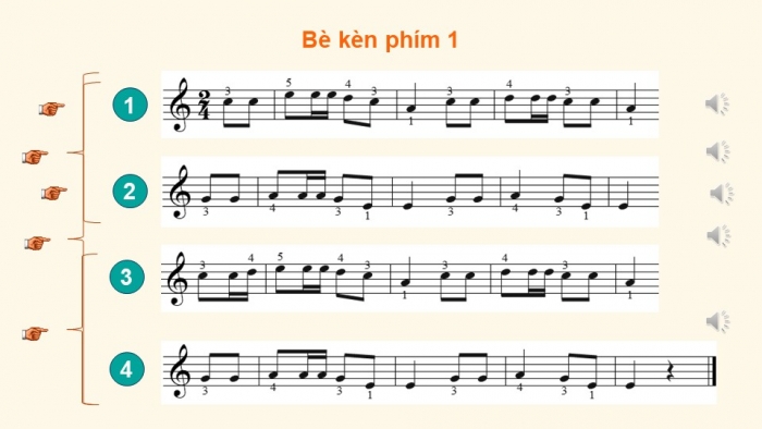 Giáo án điện tử Âm nhạc 9 cánh diều Bài 12 Tiết 2: Thể hiện tiết tấu, ứng dụng đệm cho bài hát Tiếng cồng chiêng gọi mùa lúa chín, Ôn tập Bài hoà tấu số 6, Trải nghiệm và khám phá Đọc nhạc ba bè