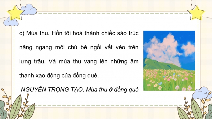 Giáo án điện tử Tiếng Việt 5 cánh diều Bài 12: Luyện tập tả phong cảnh (Viết kết bài)