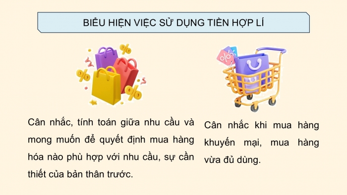 Giáo án điện tử Đạo đức 5 chân trời Bài 12: Em sử dụng tiền hợp lí