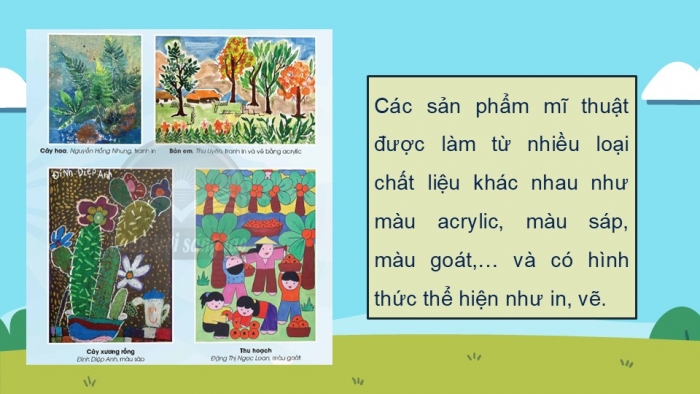 Giáo án điện tử Mĩ thuật 5 chân trời bản 2 Bài 12: Em yêu cây xanh