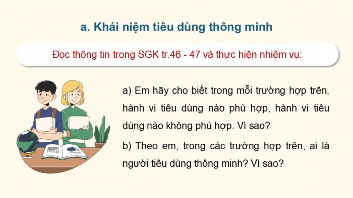 Giáo án điện tử Công dân 9 cánh diều Bài 8: Tiêu dùng thông minh