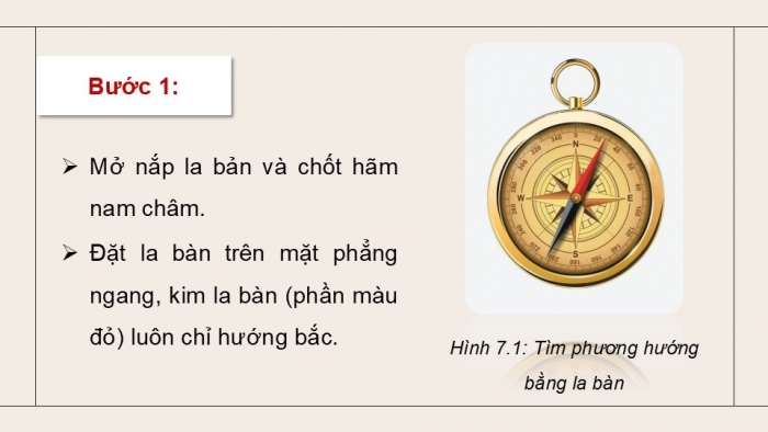 Giáo án điện tử Quốc phòng an ninh 12 cánh diều Bài 7: Tìm và giữ phương hướng