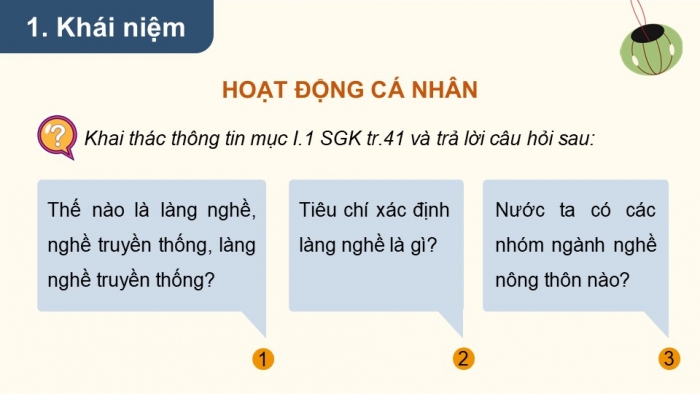 Giáo án điện tử chuyên đề Địa lí 12 kết nối CĐ 3 Phần 1: Những vấn đề chung (Phát triển làng nghề)