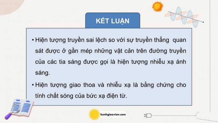 Giáo án điện tử chuyên đề Vật lí 12 kết nối Bài 10: Lưỡng tính sóng hạt