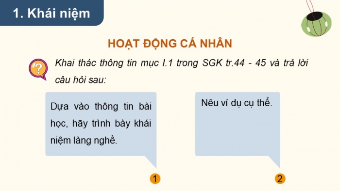 Giáo án điện tử chuyên đề Địa lí 12 cánh diều CĐ 3: Phát triển làng nghề (P1)