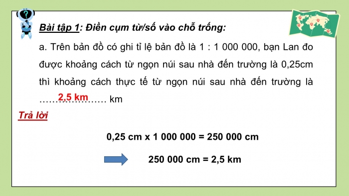 Giáo án PPT dạy thêm Toán 5 Kết nối bài 37: Tỉ lệ bản đồ và ứng dụng