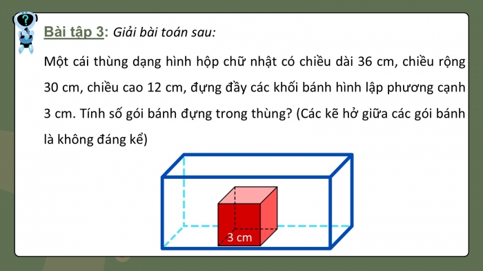 Giáo án PPT dạy thêm Toán 5 Kết nối bài 53: Thể tích của hình lập phương