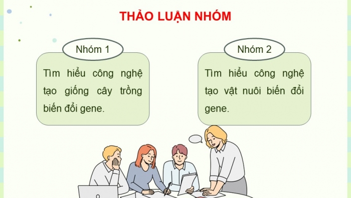 Giáo án điện tử KHTN 9 kết nối - Phân môn Sinh học Bài 48: Ứng dụng công nghệ di truyền vào đời sống