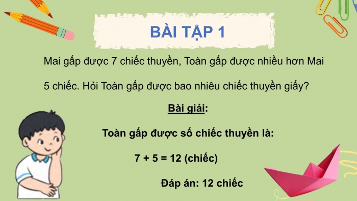 Giáo án PPT Toán 2 cánh diều bài Bài toán liên quan đến phép cộng, phép trừ (tiếp theo)