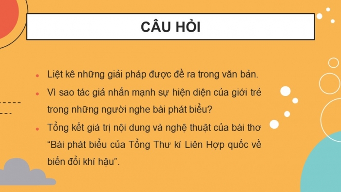 Giáo án PPT dạy thêm Ngữ văn 9 Chân trời bài 6: Bài phát biểu của Tổng Thư kí Liên hợp quốc về biến đổi khí hậu (An-tô-ni-ô Gu-tê-rét)