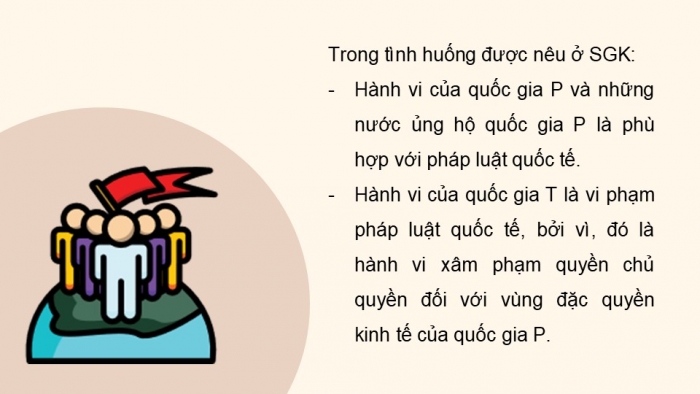 Giáo án điện tử Kinh tế pháp luật 12 kết nối Bài 15: Công pháp quốc tế về dân cư, lãnh thổ và chủ quyền quốc gia (P2)