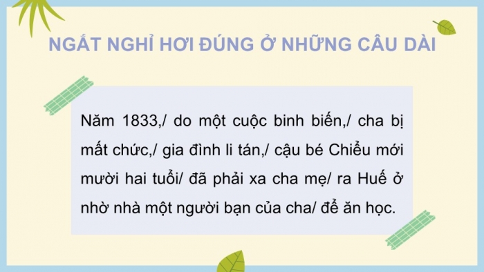 Giáo án điện tử Tiếng Việt 5 kết nối Bài 20: Cụ Đồ Chiểu