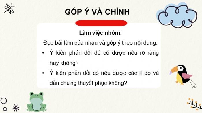 Giáo án điện tử Tiếng Việt 5 kết nối Bài 28: Tìm ý cho đoạn văn nêu ý kiến phản đối một sự việc, hiện tượng