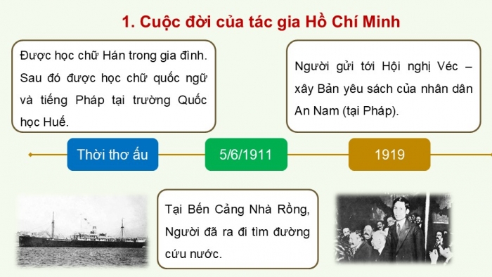 Giáo án PPT dạy thêm Ngữ văn 12 Kết nối bài 6: Tác gia Hồ Chí Minh