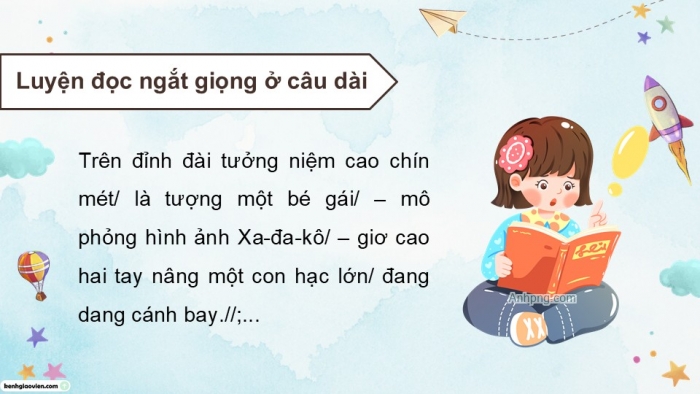 Giáo án điện tử Tiếng Việt 5 cánh diều Bài 16: Những con hạc giấy