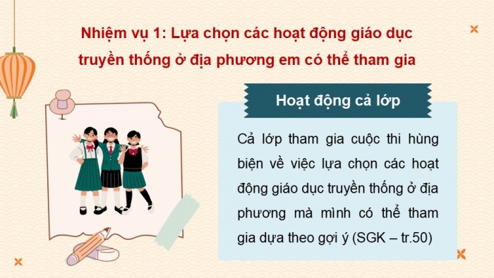 Giáo án điện tử Hoạt động trải nghiệm 9 chân trời bản 1 Chủ đề 6 Tuần 21