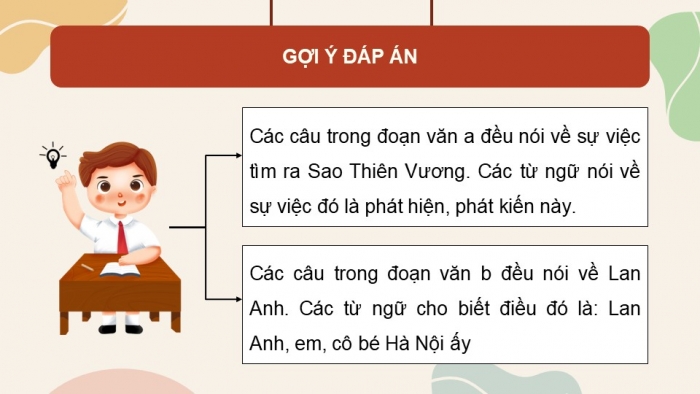 Giáo án điện tử Tiếng Việt 5 cánh diều Bài 17: Liên kết câu bằng cách thay thế từ ngữ