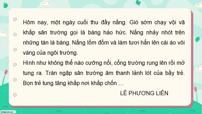 Giáo án điện tử Tiếng Việt 5 cánh diều Bài 19: Ôn tập cuối năm học (Tiết 10)