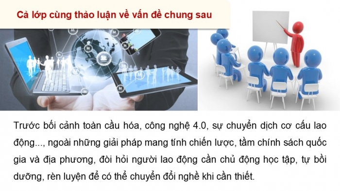 Giáo án điện tử Hoạt động trải nghiệm 12 chân trời bản 1 Chủ đề 8: Sẵn sàng học tập và lao động (P3)