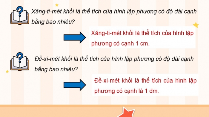 Giáo án điện tử Toán 5 kết nối Bài 46: Xăng-ti-mét khối. Đề-xi-mét khối