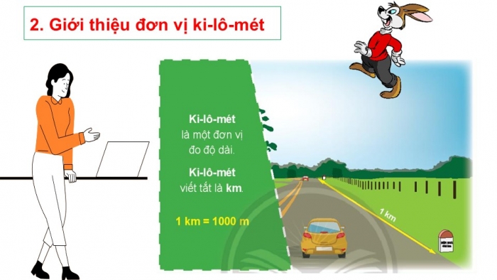 Giáo án PPT Toán 2 chân trời bài Ki-lô-mét