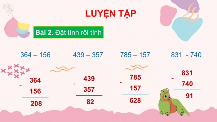Giáo án PPT Toán 2 cánh diều bài Phép trừ (có nhớ) trong phạm vi 1000