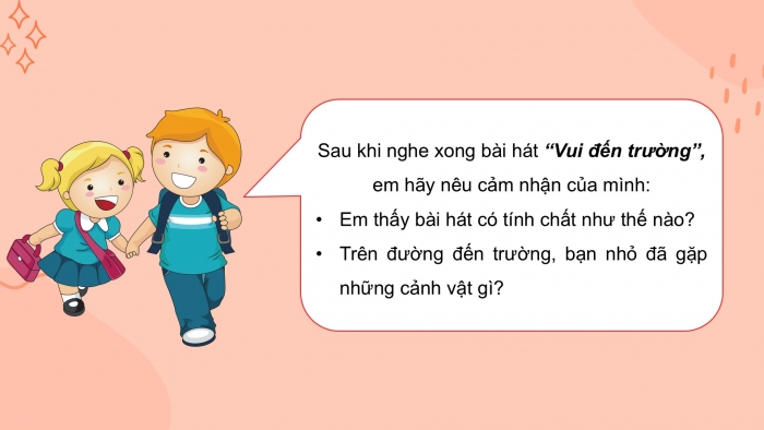 Giáo án PPT Âm nhạc 2 kết nối Tiết 11: Ôn tập đọc nhạc Bài số 2, Nghe nhạc Vui đến trường