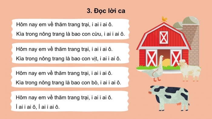 Giáo án PPT Âm nhạc 2 kết nối Tiết 27: Học bài hát Trang trại vui vẻ