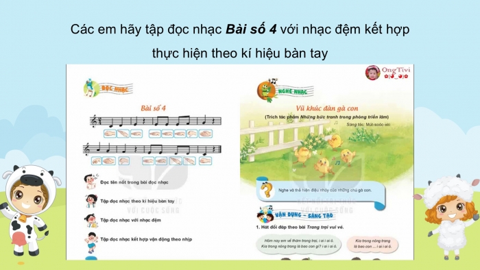 Giáo án PPT Âm nhạc 2 kết nối Tiết 28: Ôn tập bài hát Trang trại vui vẻ, Đọc nhạc Bài số 4