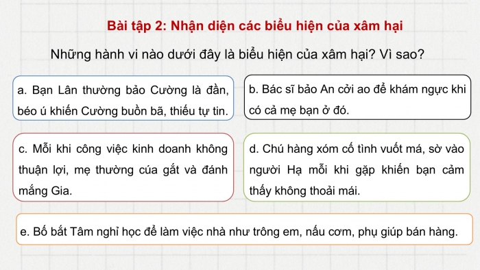 Giáo án điện tử Đạo đức 5 kết nối Bài 7: Phòng, tránh xâm hại (P2)