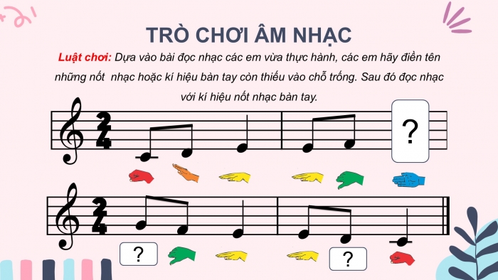 Giáo án PPT Âm nhạc 2 chân trời Tiết 3: Đô - rê - mi - pha - son, Đọc nhạc theo mẫu