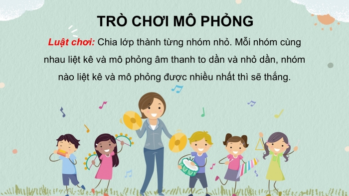 Giáo án PPT Âm nhạc 2 chân trời Tiết 1: Âm thanh to dần nhỏ dần, Nghe Tác phẩm Mùa xuân (Spring)