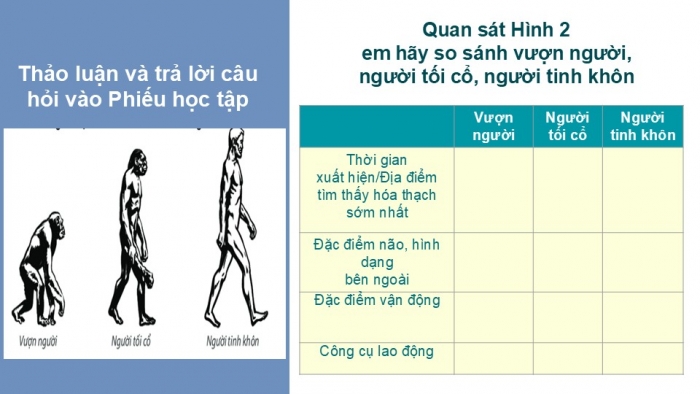 Giáo án PPT Lịch sử 6 kết nối Bài 4: Nguồn gốc loài người