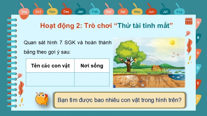 Giáo án PPT Tự nhiên và Xã hội 2 chân trời Bài 15: Động vật sống ở đâu?