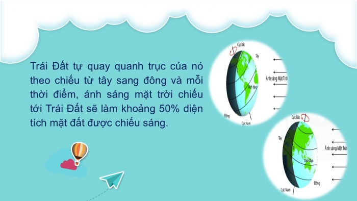 Giáo án PPT KHTN 6 chân trời Bài 43: Chuyển động nhìn thấy của Mặt Trời