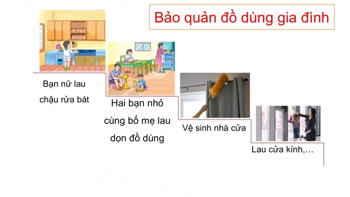 Giáo án PPT Đạo đức 2 chân trời Bài 4: Bảo quản đồ dùng gia đình