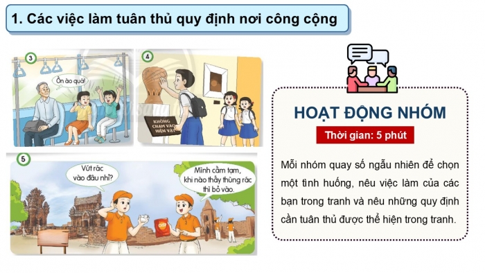 Giáo án PPT Đạo đức 2 chân trời Bài 15: Thực hiện quy định nơi công cộng