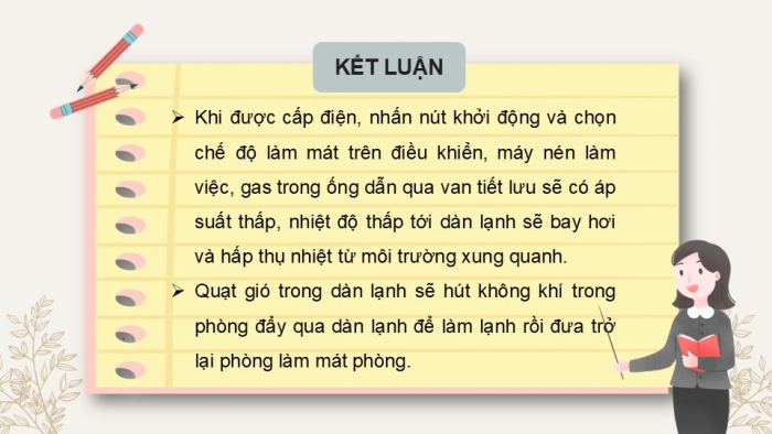 Giáo án PPT Công nghệ 6 cánh diều Bài 15: Máy điều hoà không khí một chiều