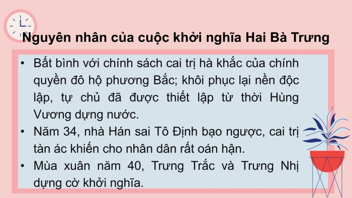 Giáo án PPT Lịch sử 6 cánh diều Bài 15: Các cuộc khởi nghĩa tiêu biểu giành độc lập, tự chủ (từ đầu Công nguyên đến trước thế kỉ X)