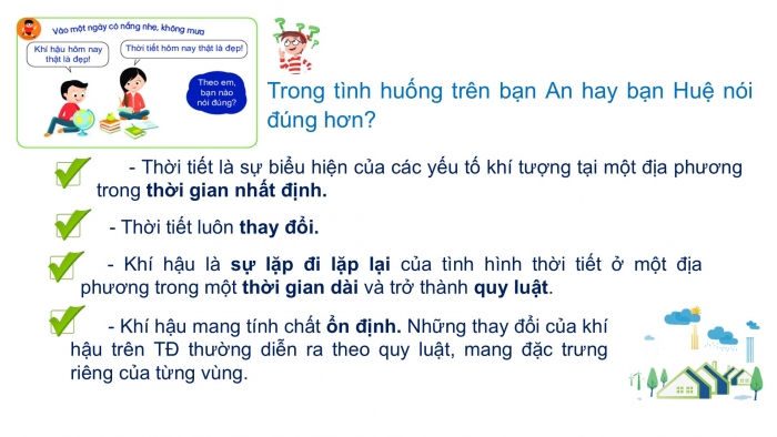 Giáo án PPT Địa lí 6 kết nối Bài 17: Thời tiết và khí hậu. Biến đổi khí hậu