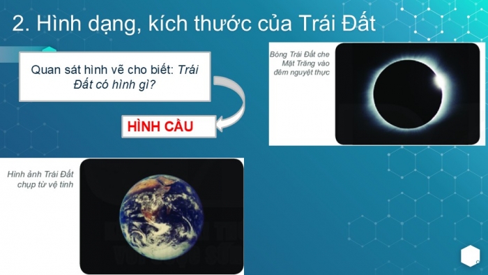 Giáo án PPT Địa lí 6 cánh diều Bài 5: Trái Đất trong hệ Mặt Trời. Hình dạng và kích thước của Trái Đất