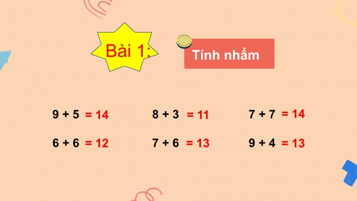 Giáo án PPT Toán 2 kết nối Bài 8: Bảng cộng (qua 10)