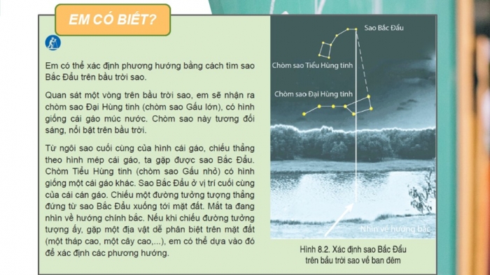 Giáo án PPT Địa lí 6 cánh diều Bài 8: Xác định phương hướng ngoài thực địa