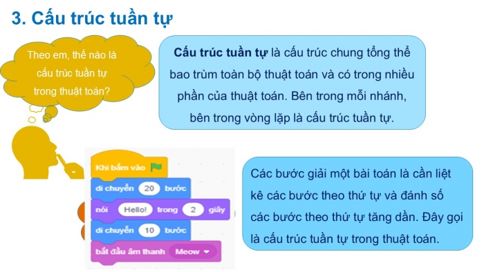 Giáo án PPT Tin học 6 cánh diều Bài 2: Mô tả thuật toán. Cấu trúc tuần tự trong thuật toán