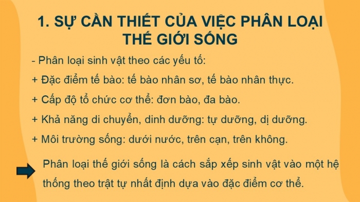 Giáo án PPT KHTN 6 chân trời Bài 22: Phân loại thế giới sống