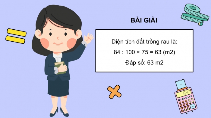 Giáo án điện tử Toán 5 chân trời Bài 58: Tìm giá trị phần trăm của một số