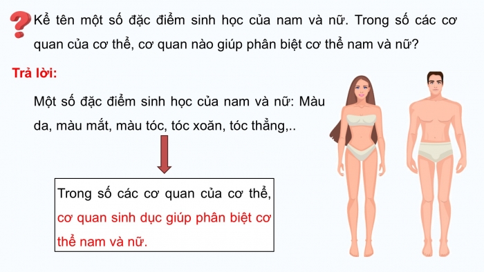 Giáo án điện tử Khoa học 5 cánh diều Bài 14: Nam và nữ