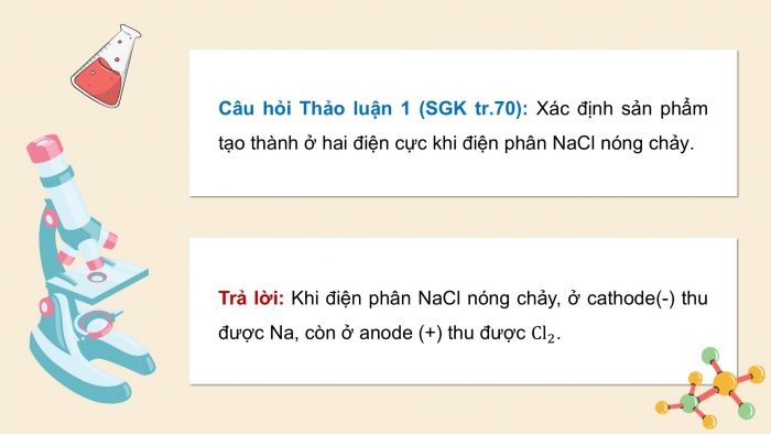 Giáo án điện tử Hoá học 12 chân trời Bài 13: Điện phân