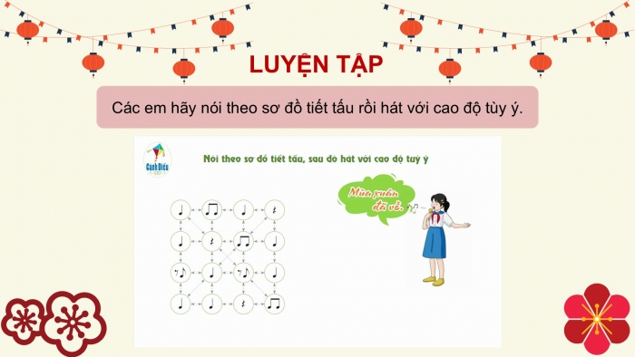 Giáo án PPT Âm nhạc 6 cánh diều Tiết 1: Hát bài Mùa xuân em tới trường, Trải nghiệm và khám phá