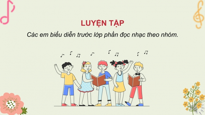 Giáo án PPT Âm nhạc 6 cánh diều Tiết 4: Ôn Bài đọc nhạc số 5, Ôn tập bài hoà tấu và bài tập tiết tấu, Ôn tập bài hát Mùa xuân em tới trường